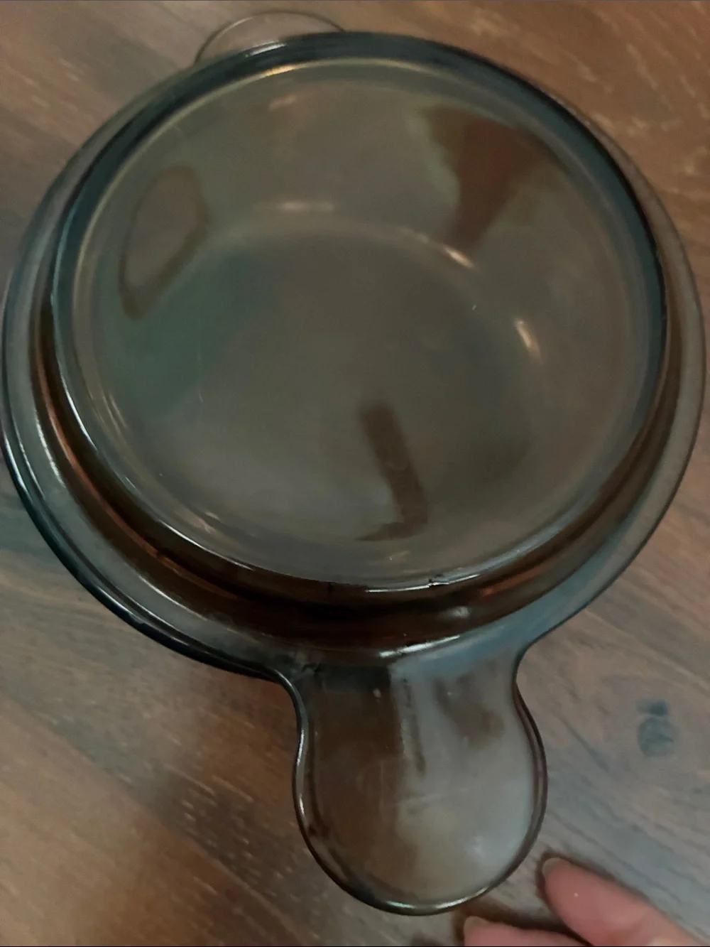 Vintage Corningware VISIONS AMBER GRAB IT BOWL WITH LID V240B Cookware